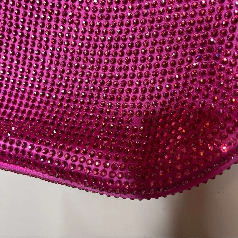 Magda Butrym Medium Vesna Pink Crystals Hobo Bag $3265